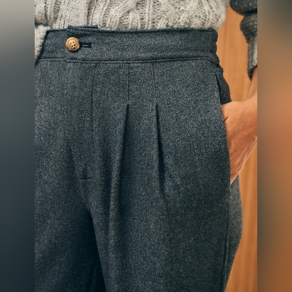 Faherty Dream Flannel Trouser Sz 8 - Picture 3 of 5